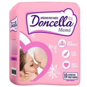 DONCELLA APÓSITOS MAMÁ POST PARTO DESCARTABLES X 10 UNIDADES