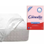 Cubrecolchón Comodín 1 Plaza Incontinencia Lavable liso blanco