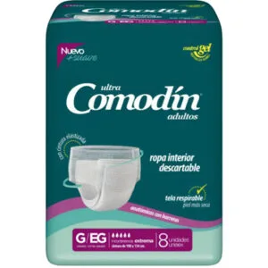 Comodín Ropa Interior Adulto G/XG X 8 Unidades