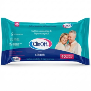 Toallas Húmedas Corporales ClinOff Hipoalergenicas - x40 Un
